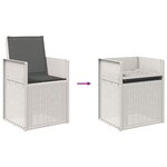 vidaXL Ensemble de salle à manger pour jardin avec coussin 7 Pièces PP