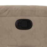 vidaXL Fauteuil inclinable taupe tissu microfibre