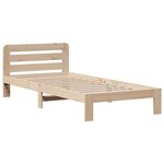 vidaXL Lit bibliothèque sans matelas 90x190 cm bois de pin massif