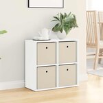 vidaXL Buffet Blanc 59 5 x 27 x 57 cm