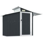 vidaXL Abri de jardin Anthracite 270x130x208 5 cm Acier galvanisé