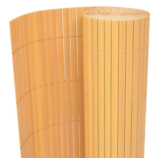 Vidaxl clôture de jardin double face pvc 150 x 500 cm jaune