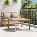 vidaXL Table basse Marron 85 x 85 x 45 cm Bois de teck solide