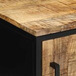 vidaXL Cabinet de chevet Marron et noir 30 x 30 x 40 cm