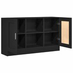 vidaXL Buffet Chêne noir 120 x 30 5 x 70 cm Bois d'ingénierie