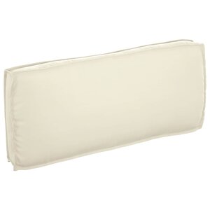 vidaXL Coussin Crème 120 x 50 x 12 cm Tissu Oxford