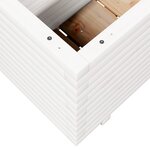 vidaXL Jardinière blanc 70x40x49 5 cm bois de pin massif