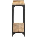 vidaXL Table console 110x30x75 cm Bois de manguier massif