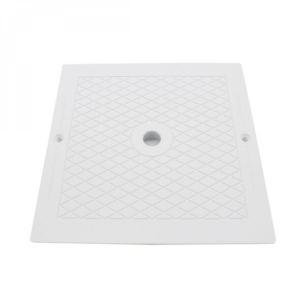 Couvercle carré pour skimmer de piscine - 25.5 x 25.5 cm - Blanc
