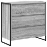 vidaXL Buffet Gris Sonoma 79 x 36 x 75.5 cm Bois d'ingénierie
