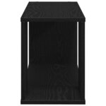 vidaXL Centre de divertissement Noir 80 x 24 x 32 cm Bois d'ingénierie