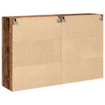 vidaXL Armoires murales 2 Pièces Bois vieilli 69 5x34x90 cm Bois d'ingénierie