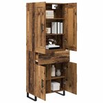 vidaXL Haut Armoire Bois ancien 69 5 x 34 x 180 cm Bois d'ingénierie