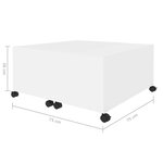 vidaXL Table basse Blanc 75x75x38 cm Aggloméré