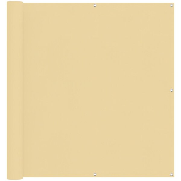 vidaXL Écran de balcon Sable 110 x 600 cm Tissu Oxford