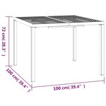 vidaXL Ensemble à manger de jardin 5 Pièces anthracite acier
