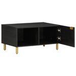 vidaXL Table basse Noir 80x50x40 cm Bois d'ingénierie
