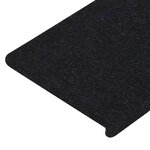vidaXL Tapis d'escalier auto-adhésifs 15 Pièces 65x24 5x3 5 cm Noir