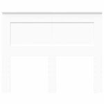 vidaXL Tête de lit avec tête de lit Blanc 135 cm Bois d'ingénierie