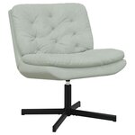 vidaXL Fauteuil relaxant pivotant Gris clair 63 x 75 x 76 cm Velours