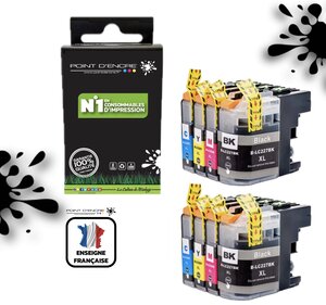 LC225XL / LC227XL - 2 X NOIR / CYAN / MAGENTA / JAUNE - Grande capacité