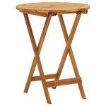 vidaXL Mobilier de bistro pliable 3 Pièces Bois d'acacia solide