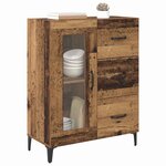 vidaXL Buffet Bois Ancien 69 5 x 34 x 90 cm Bois d'ingénierie et fer