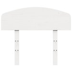vidaXL Tête de lit blanc 90 cm bois massif de pin