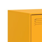 vidaXL Meuble TV jaune moutarde 67x39x44 cm acier