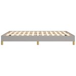 vidaXL Cadre de lit sans matelas gris clair 160x200 cm tissu
