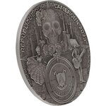 Pièce de monnaie en Argent 2000 Francs g 62.2 (2 oz) Millésime 2025 Figures of Death LADY MICTE