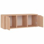 vidaXL Meuble TV Chêne Sonoma 88 5x27 5x30 5 cm Aggloméré