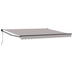 vidaXL Auvent rétractable électrique Gris clair 400 × 300 cm