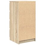 vidaXL Buffet avec tiroirs chêne sonoma 37 5x35x99 cm bois ingénierie