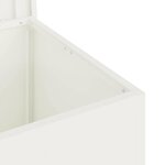 vidaXL Boîte de Rangement Extérieure Blanc 55 x 50.5 x 50 cm