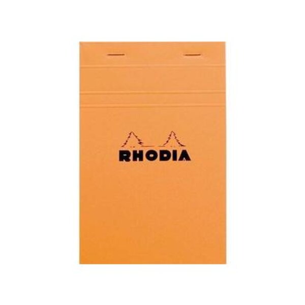 Bloc de direction orange 80 feuilles format A5 réglure 5x5 RHODIA