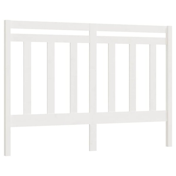 vidaXL Tête de lit Blanc 141x4x100 cm Bois massif de pin