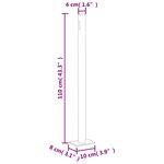 vidaXL Auvent latéral rétractable de patio 180x500 cm Noir