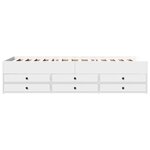 vidaXL Lit de jour avec tiroirs sans matelas blanc 100x200 cm