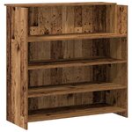 vidaXL Bureau de réception vieux bois 180x50x103 5cm bois d'ingénierie