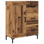 vidaXL Haut Armoire avec tiroir 2 Pièces Bois Ancien Bois d'ingénierie