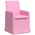 vidaXL Chaises de salle à manger 2 Pièces Rose 57 x 67 x 95 cm tissu