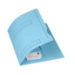 Chemises dossier 2 rabats oxford 24 x 32 cm bleu pastel - paquet de 50