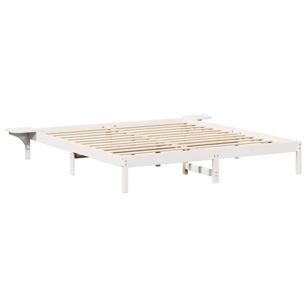vidaXL Cadre de lit Blanc Blanc