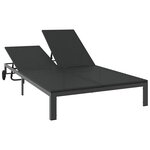 vidaXL Transat polyrotin Noir