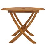 vidaXL Table pliable de jardin 90x75 cm Bois d'acacia solide