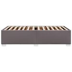 vidaXL Cadre de lit Gris 80x200 cm Similicuir