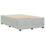 vidaXL Cadre de lit sans matelas gris clair 120x200 cm velours