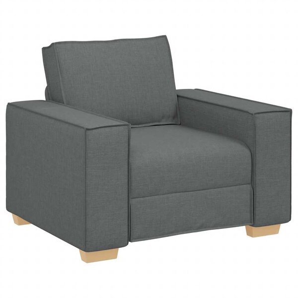 vidaXL Canapé Fauteuil Gris Foncé 100x78x84 cm Tissu