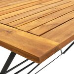 vidaXL Mobilier à dîner d'extérieur pliable 5 Pièces Bois d'acacia solide